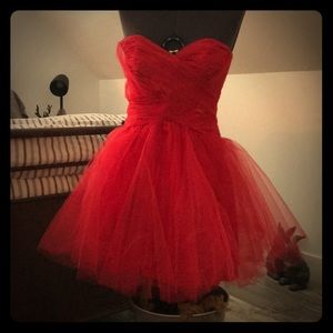 Adorable little ruby red party dress
